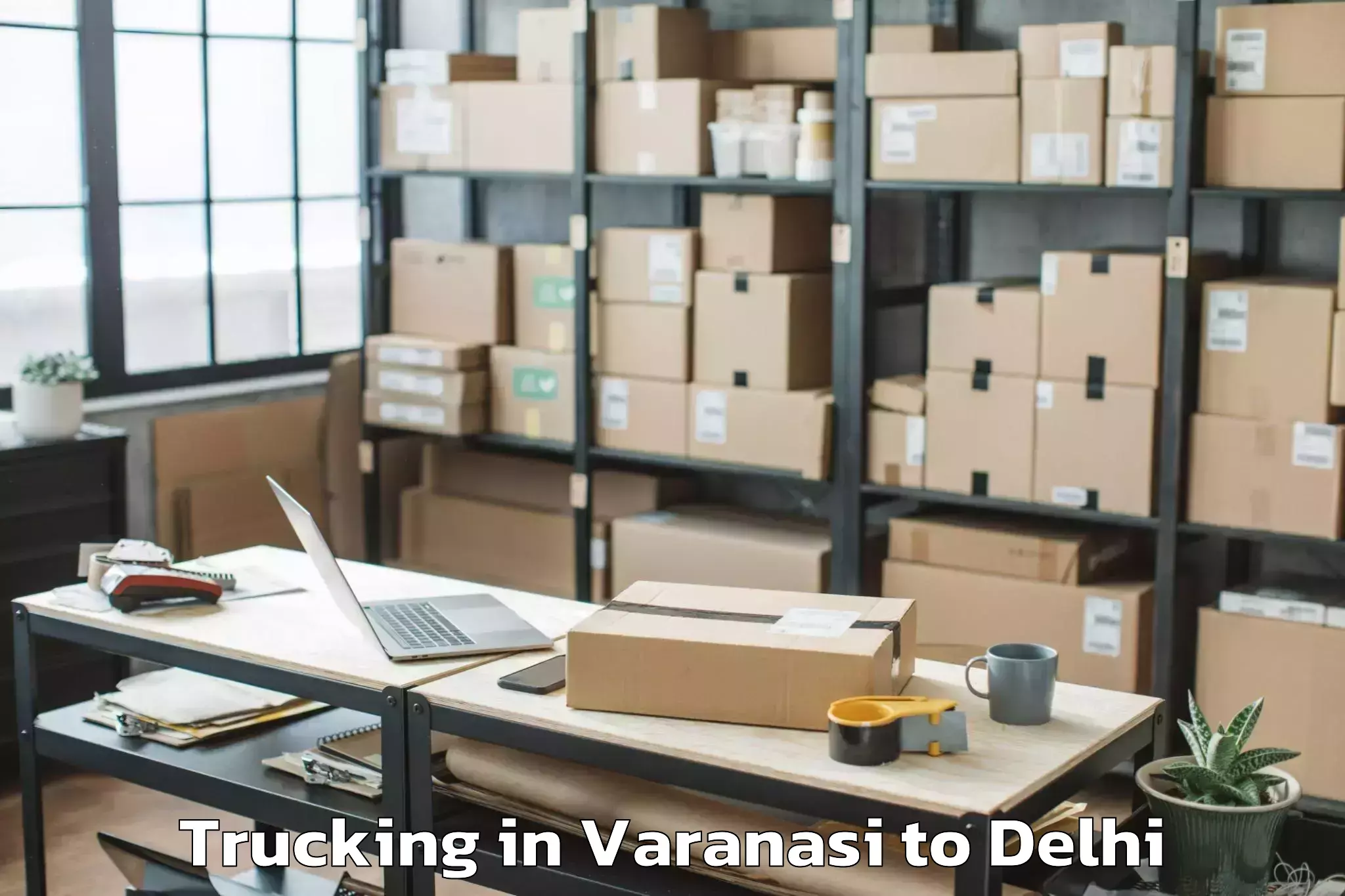 Expert Varanasi to Parsvnath Mall Akshardham Trucking